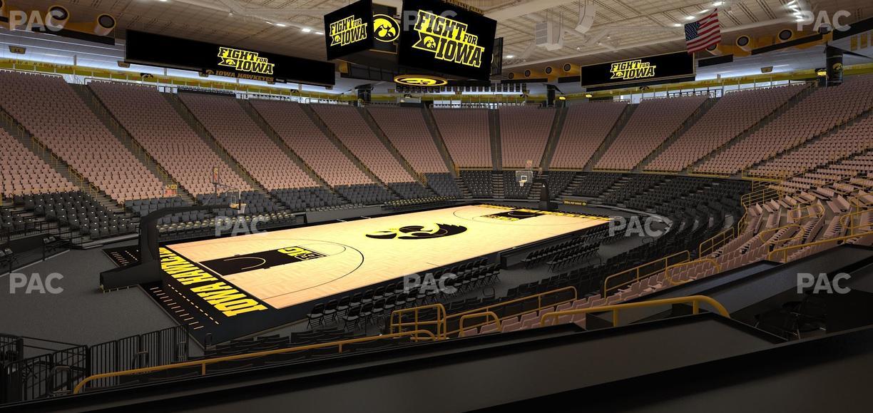 Carver-Hawkeye Arena - Section Cc Seat View