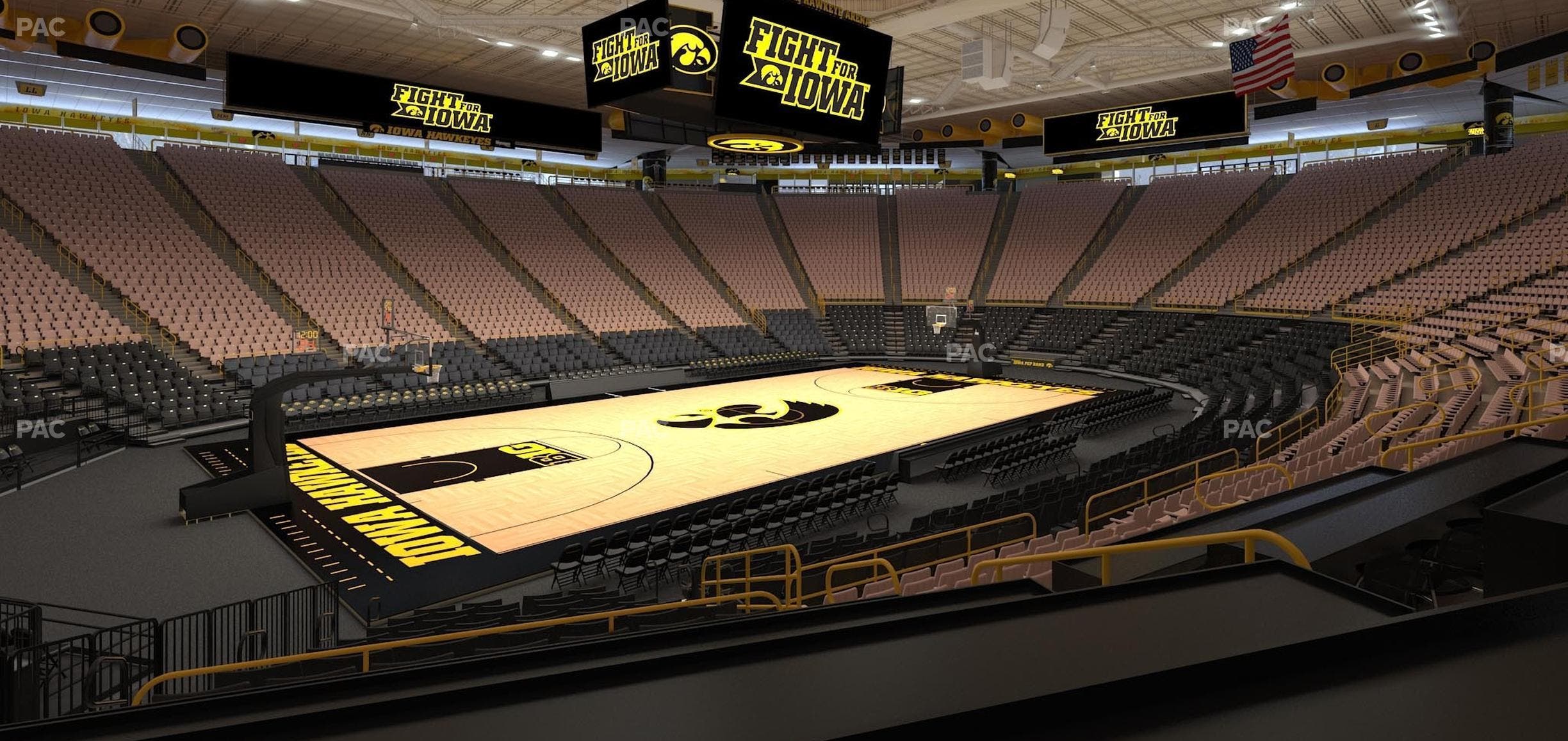 Carver-Hawkeye Arena - Section Cc Seat View