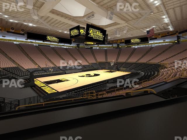 Carver-Hawkeye Arena - Section Cc Seat View