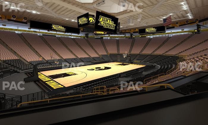 Carver-Hawkeye Arena - Section Cc Seat View