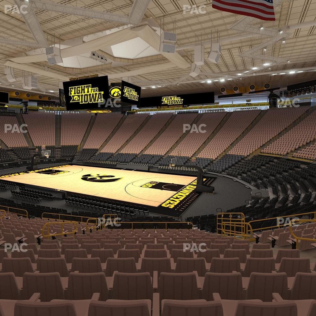 Carver-Hawkeye Arena - Section D Seat View