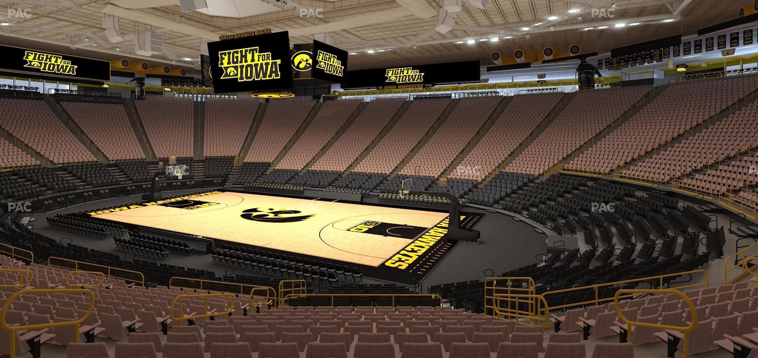 Carver-Hawkeye Arena - Section D Seat View