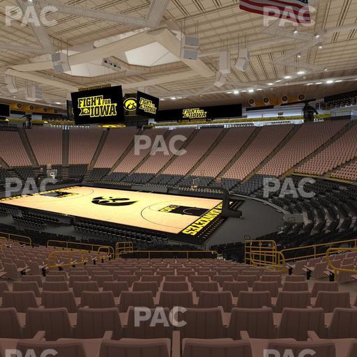 Carver-Hawkeye Arena - Section D Seat View