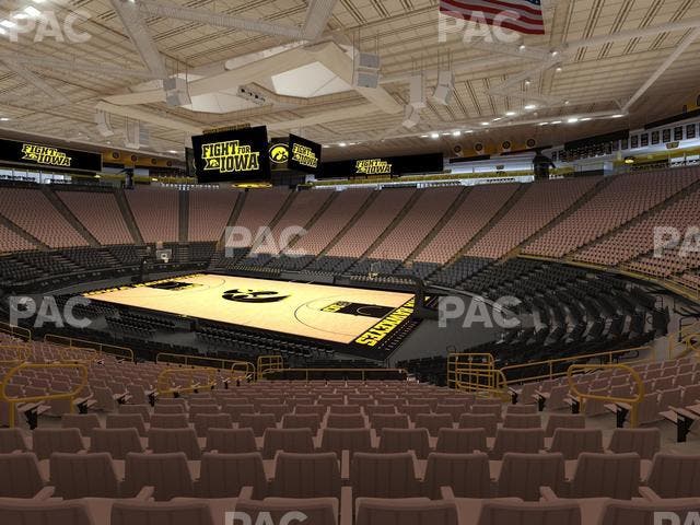 Carver-Hawkeye Arena - Section D Seat View