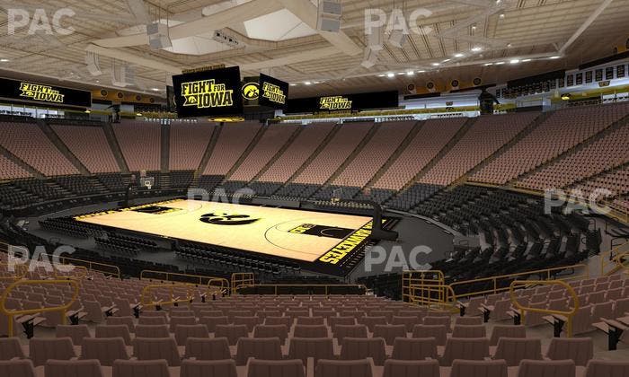 Carver-Hawkeye Arena - Section D Seat View
