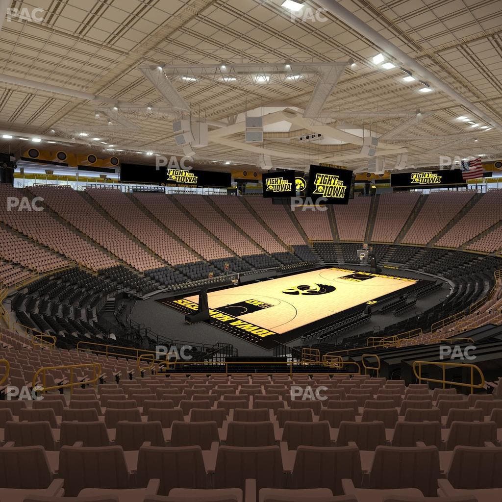 Carver-Hawkeye Arena - Section Dd Seat View