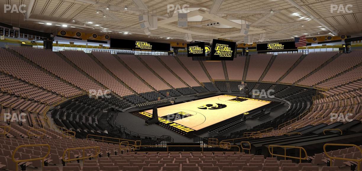 Carver-Hawkeye Arena - Section Dd Seat View