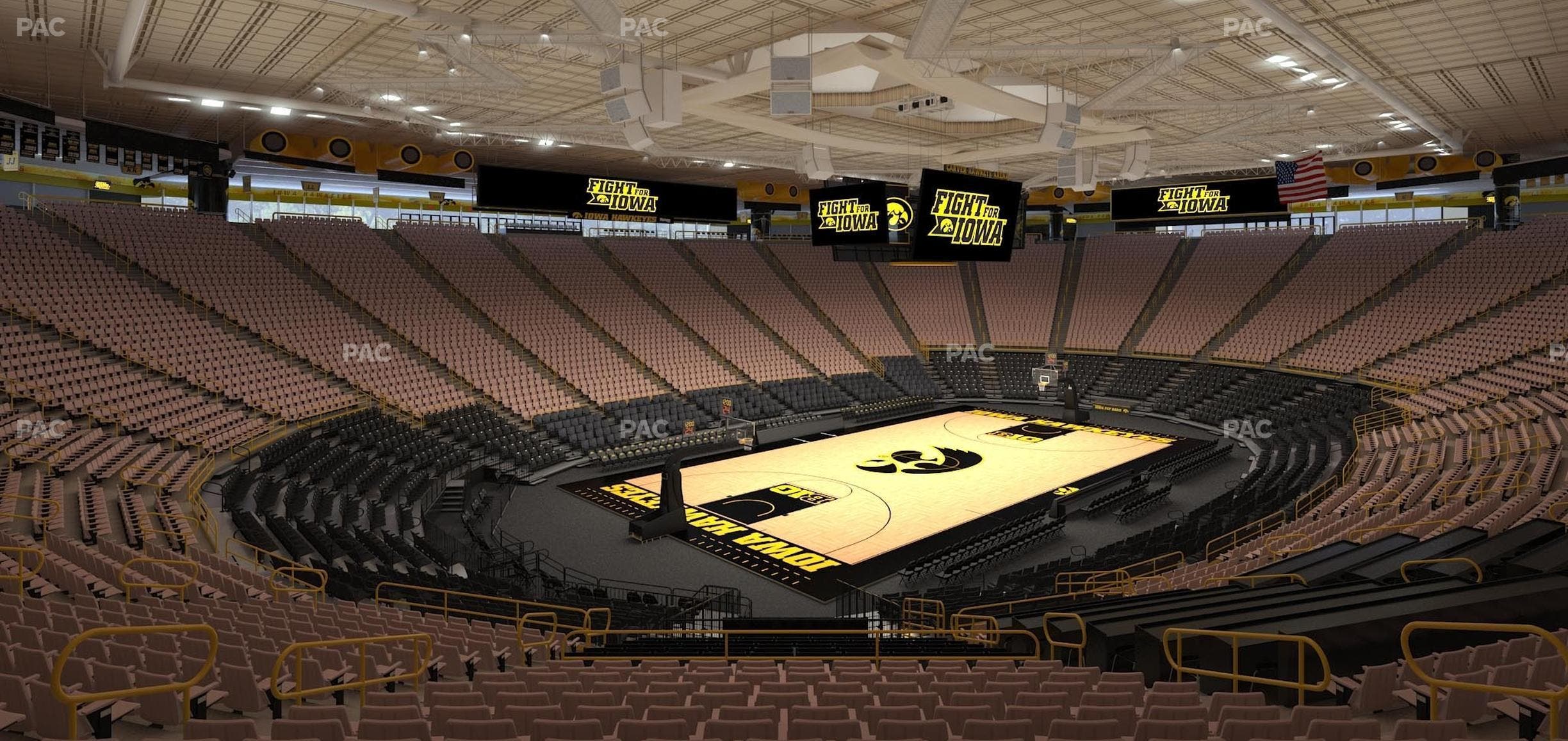 Carver-Hawkeye Arena - Section Dd Seat View
