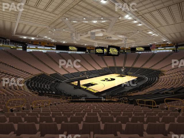 Carver-Hawkeye Arena - Section Dd Seat View