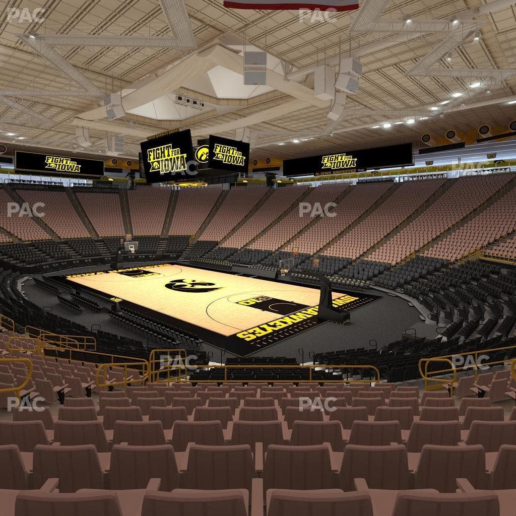 Carver-Hawkeye Arena - Section E Seat View