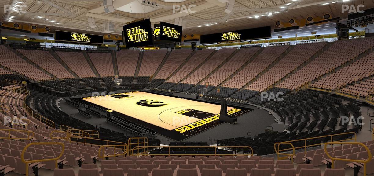 Carver-Hawkeye Arena - Section E Seat View