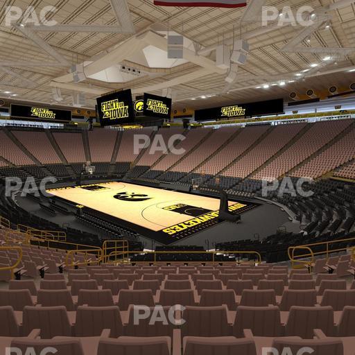 Carver-Hawkeye Arena - Section E Seat View
