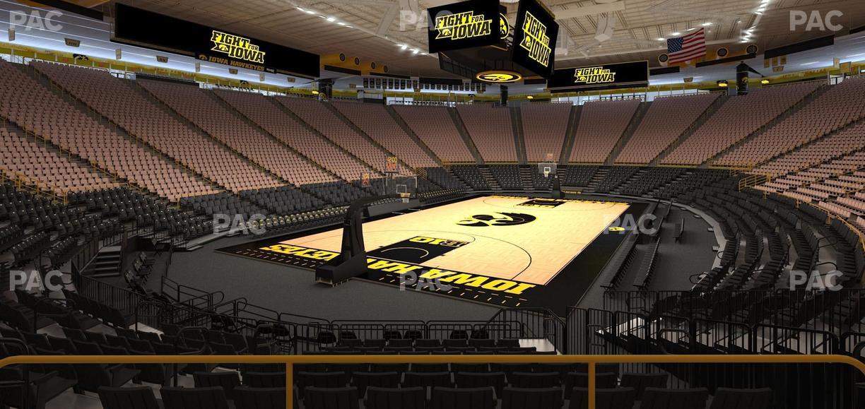 Carver-Hawkeye Arena - Section Ee Seat View