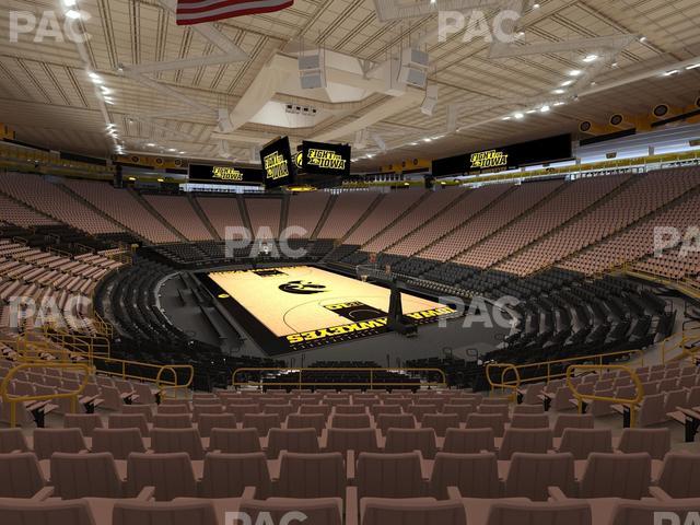 Carver-Hawkeye Arena - Section F Seat View Carver-Hawkeye Arena - Section F Seat View
