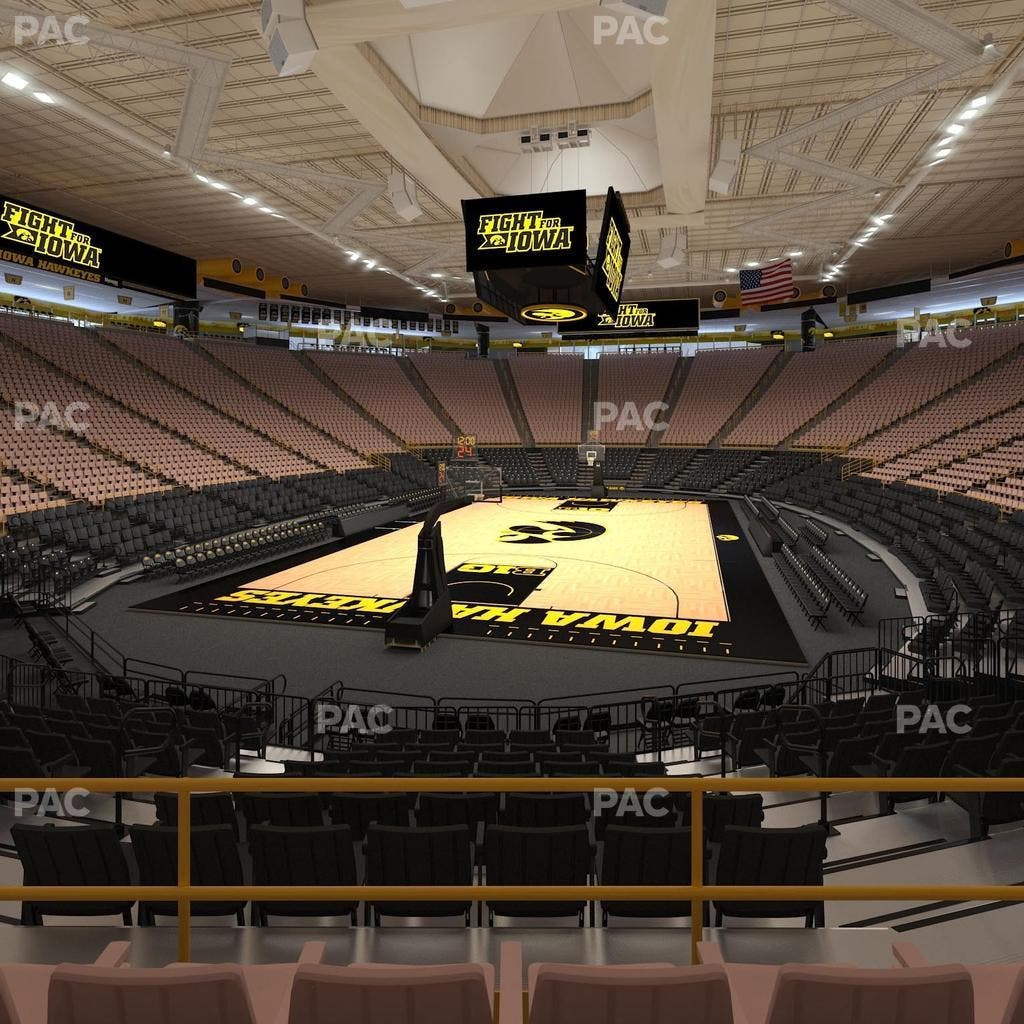 Carver-Hawkeye Arena - Section Ff Seat View