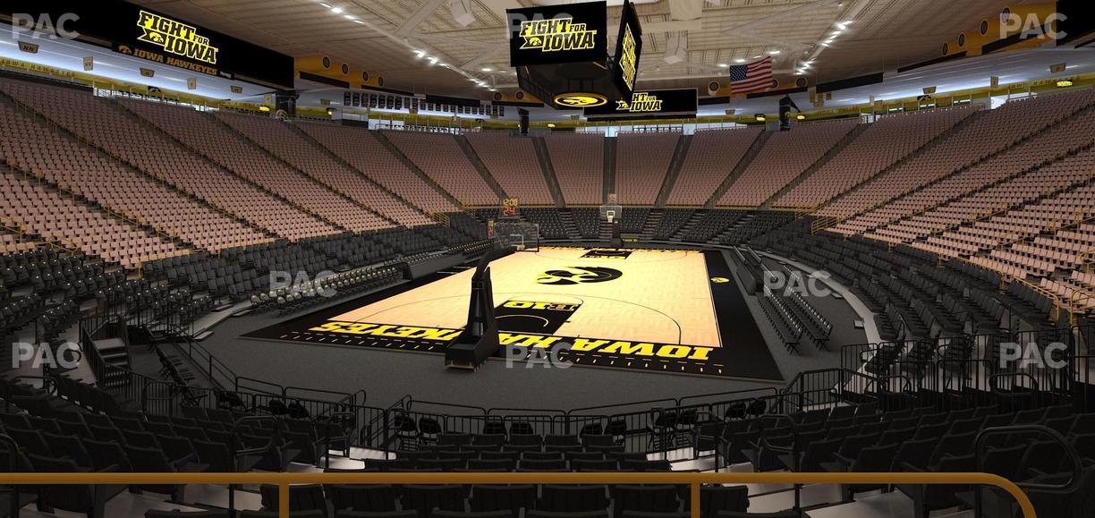 Carver-Hawkeye Arena - Section Ff Seat View