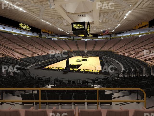 Carver-Hawkeye Arena - Section Ff Seat View