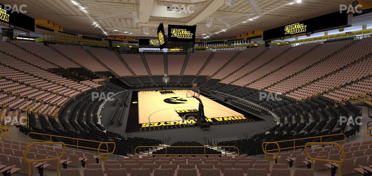 Carver-Hawkeye Arena - Section G Seat View