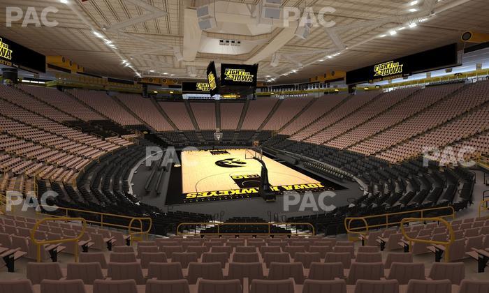 Carver-Hawkeye Arena - Section G Seat View