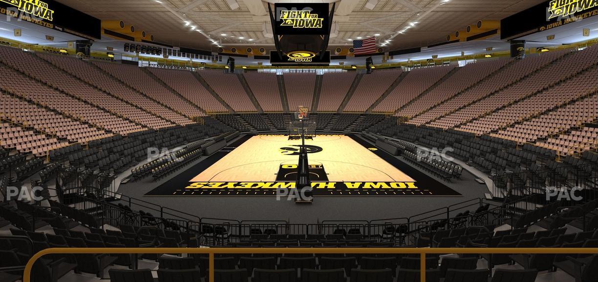 Carver-Hawkeye Arena - Section Gg Seat View