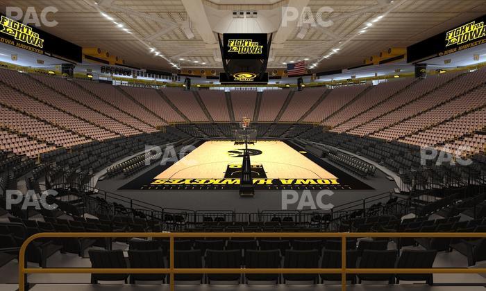 Carver-Hawkeye Arena - Section Gg Seat View