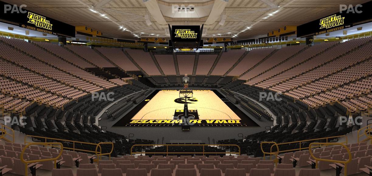 Carver-Hawkeye Arena - Section H Seat View