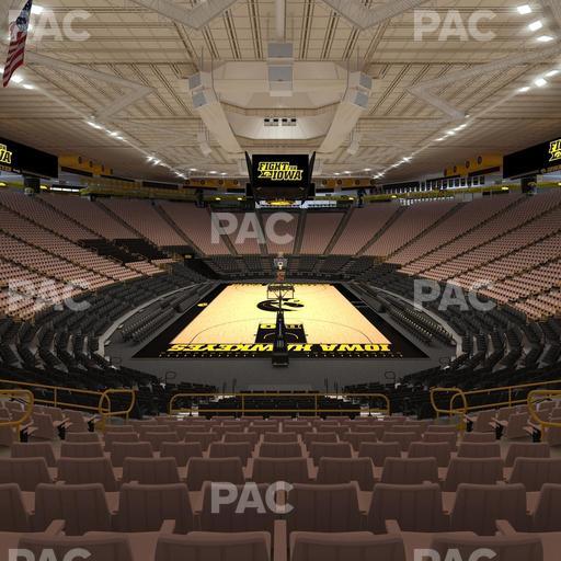 Carver-Hawkeye Arena - Section H Seat View