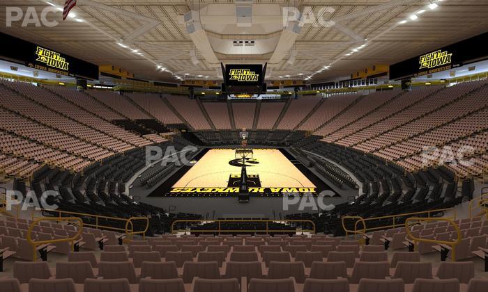 Carver-Hawkeye Arena - Section H Seat View