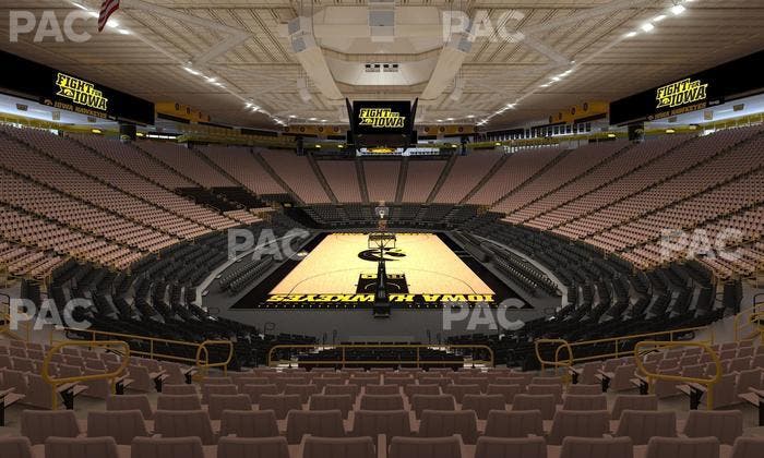 Carver-Hawkeye Arena - Section H Seat View