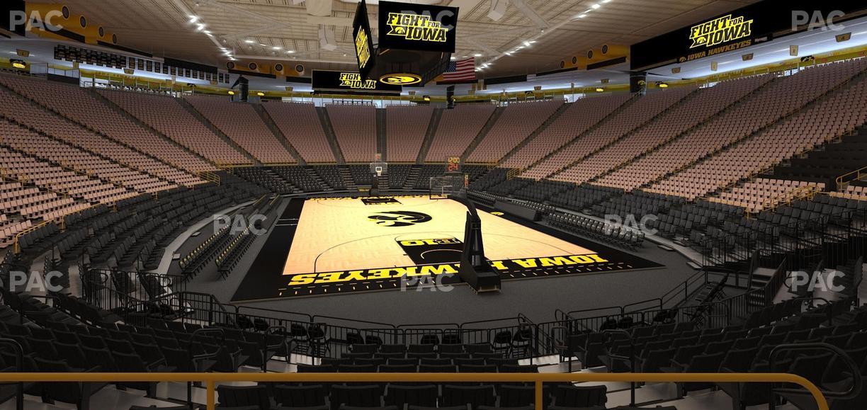 Carver-Hawkeye Arena - Section Hh Seat View