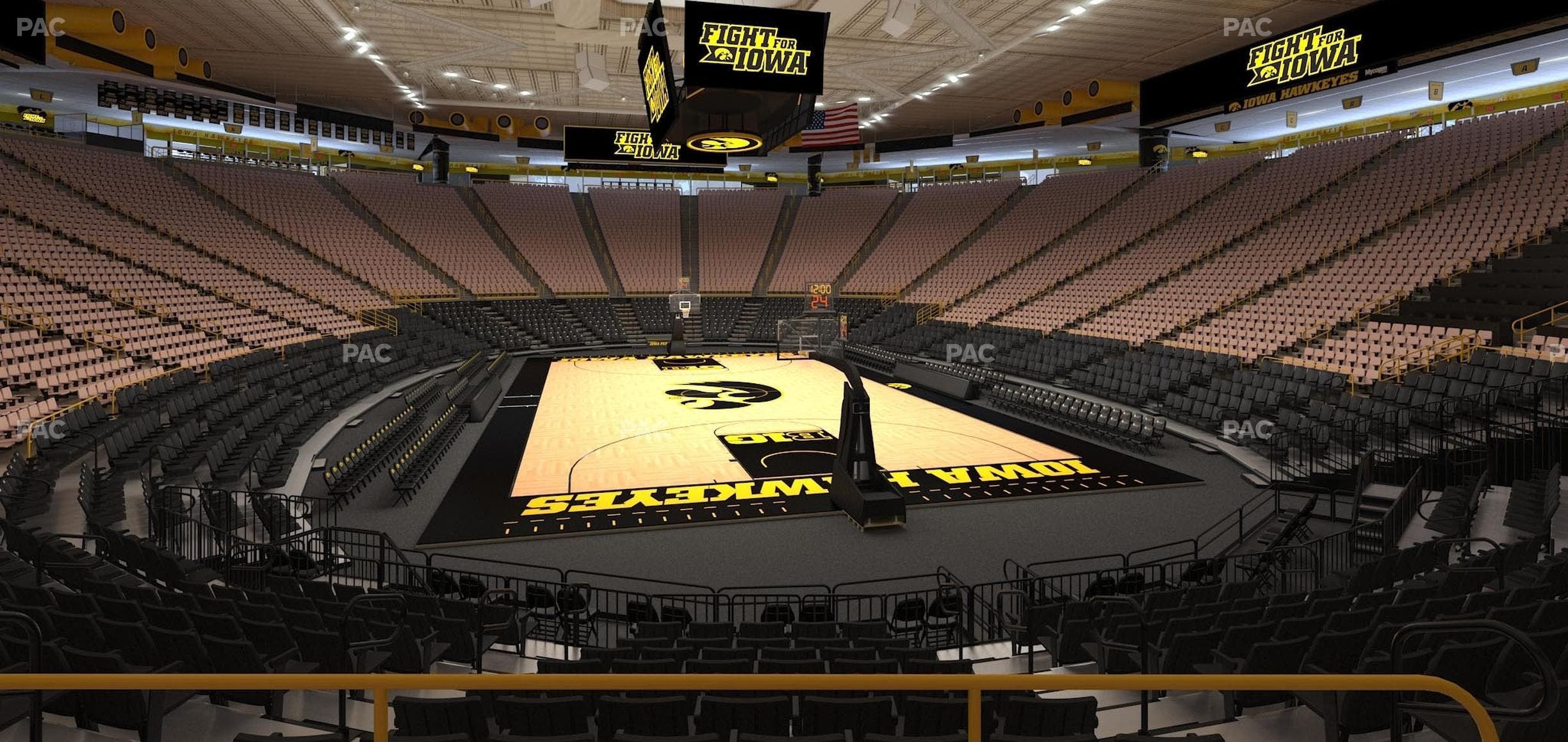 Carver-Hawkeye Arena - Section Hh Seat View