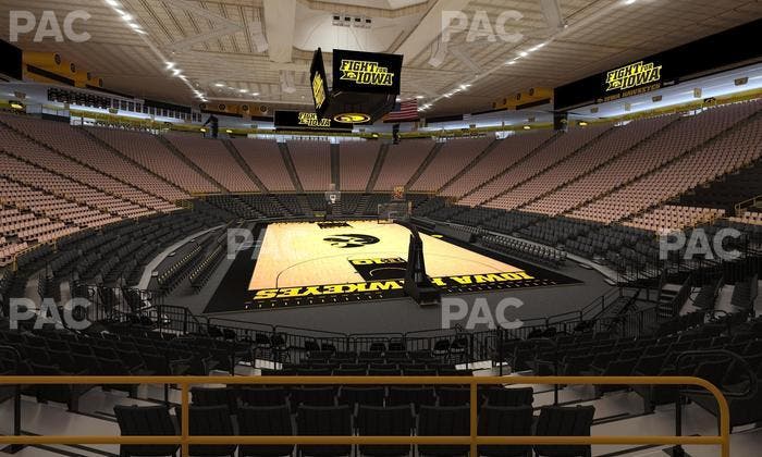 Carver-Hawkeye Arena - Section Hh Seat View