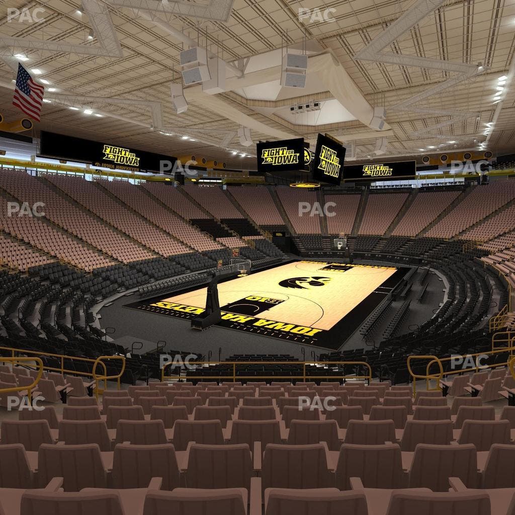 Carver-Hawkeye Arena - Section J Seat View