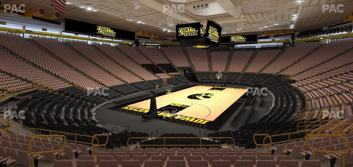 Carver-Hawkeye Arena - Section J Seat View