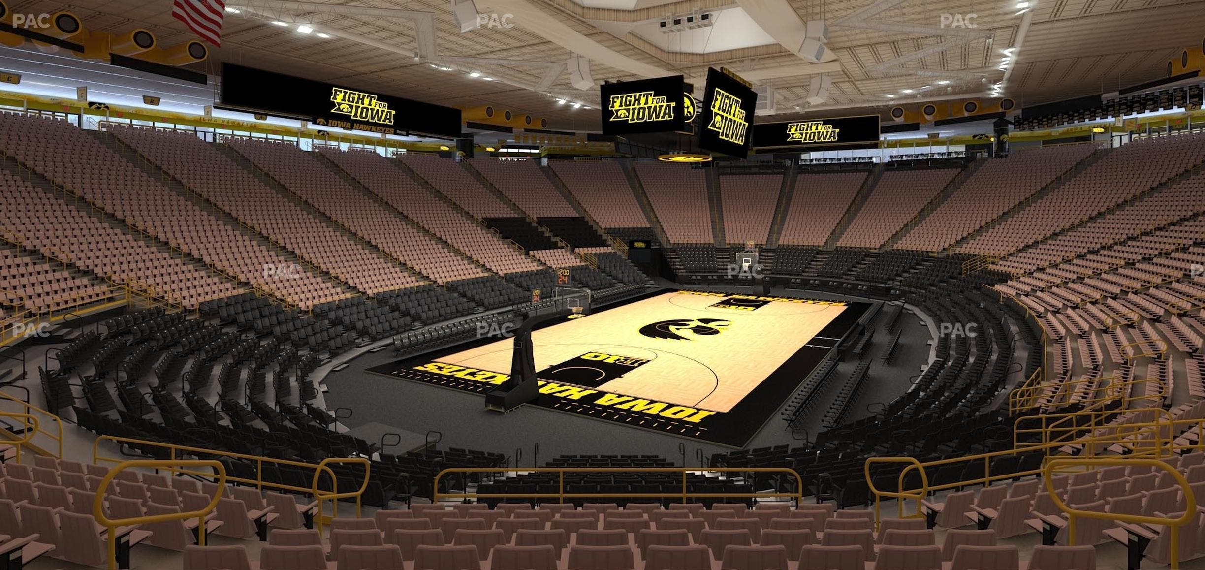 Carver-Hawkeye Arena - Section J Seat View