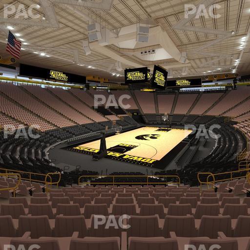 Carver-Hawkeye Arena - Section J Seat View