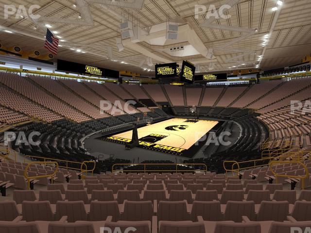 Carver-Hawkeye Arena - Section J Seat View Carver-Hawkeye Arena - Section J Seat View