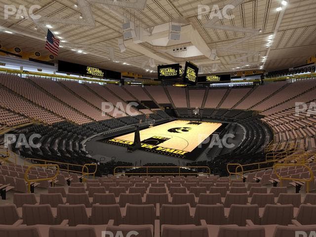 Carver-Hawkeye Arena - Section J Seat View