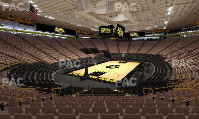 Carver-Hawkeye Arena - Section J Seat View