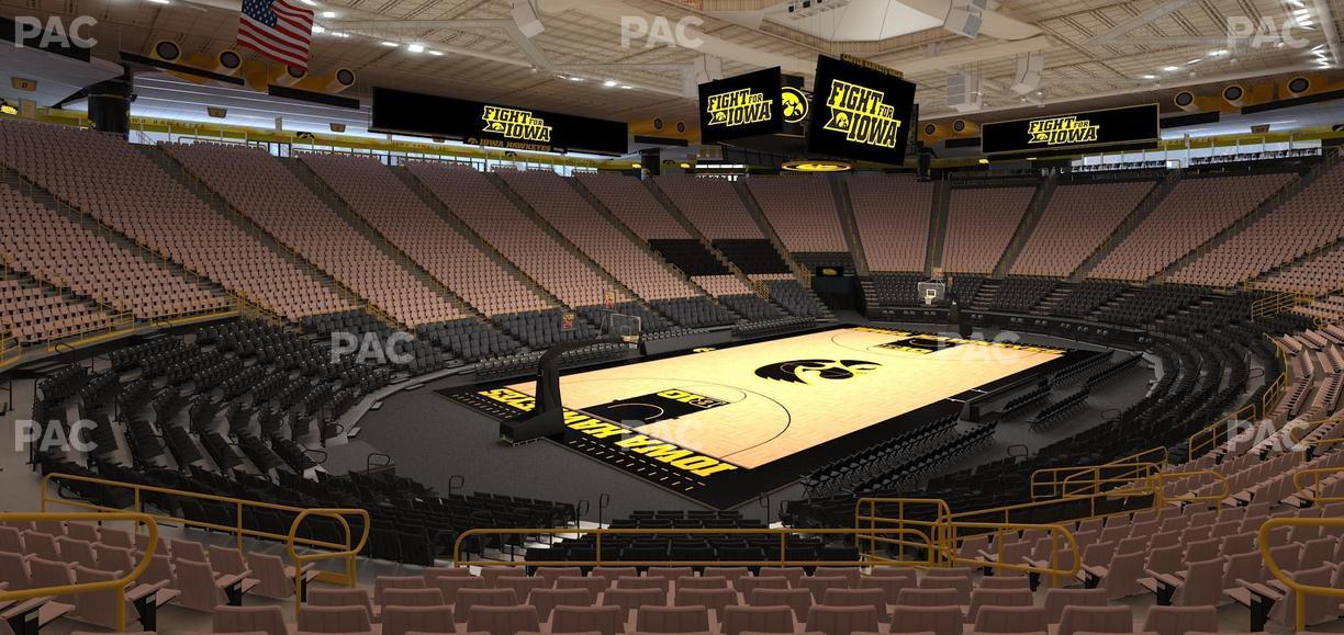 Carver-Hawkeye Arena - Section K Seat View