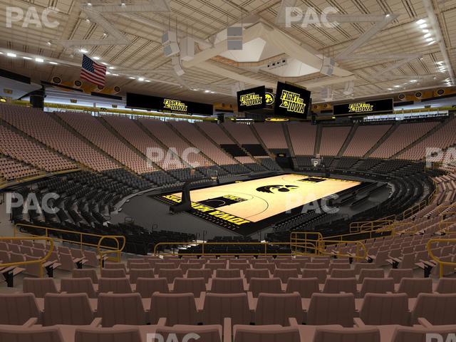 Carver-Hawkeye Arena - Section K Seat View Carver-Hawkeye Arena - Section K Seat View