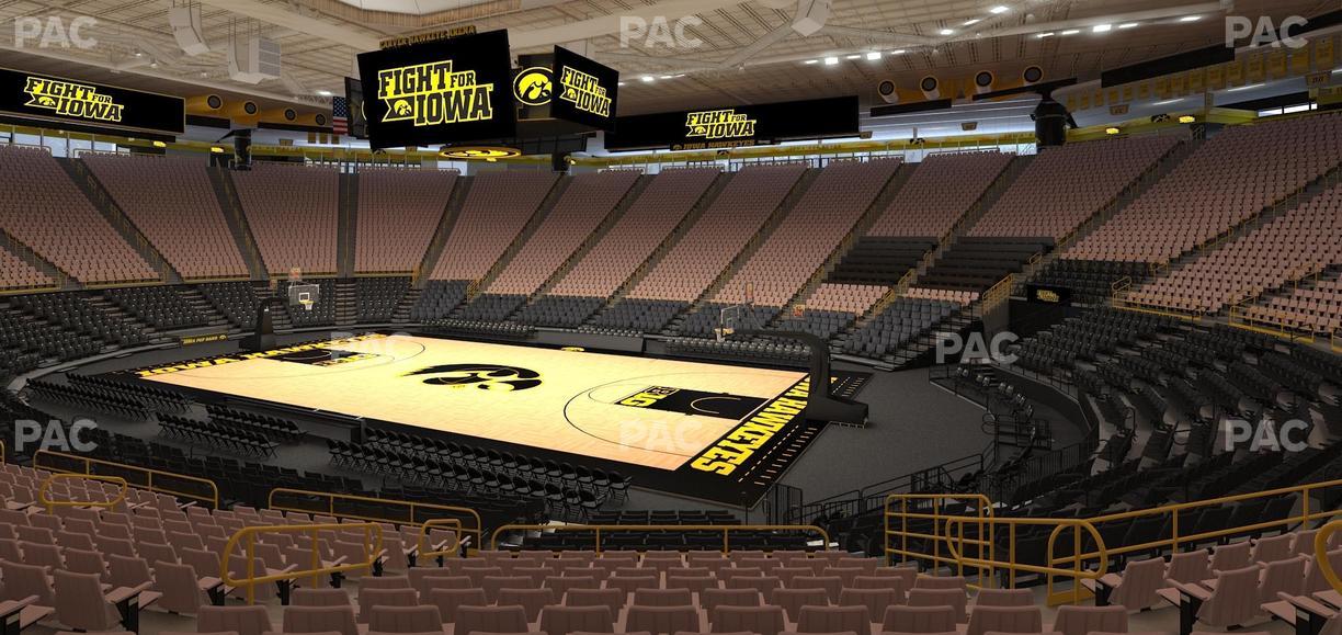 Carver-Hawkeye Arena - Section Kk Seat View