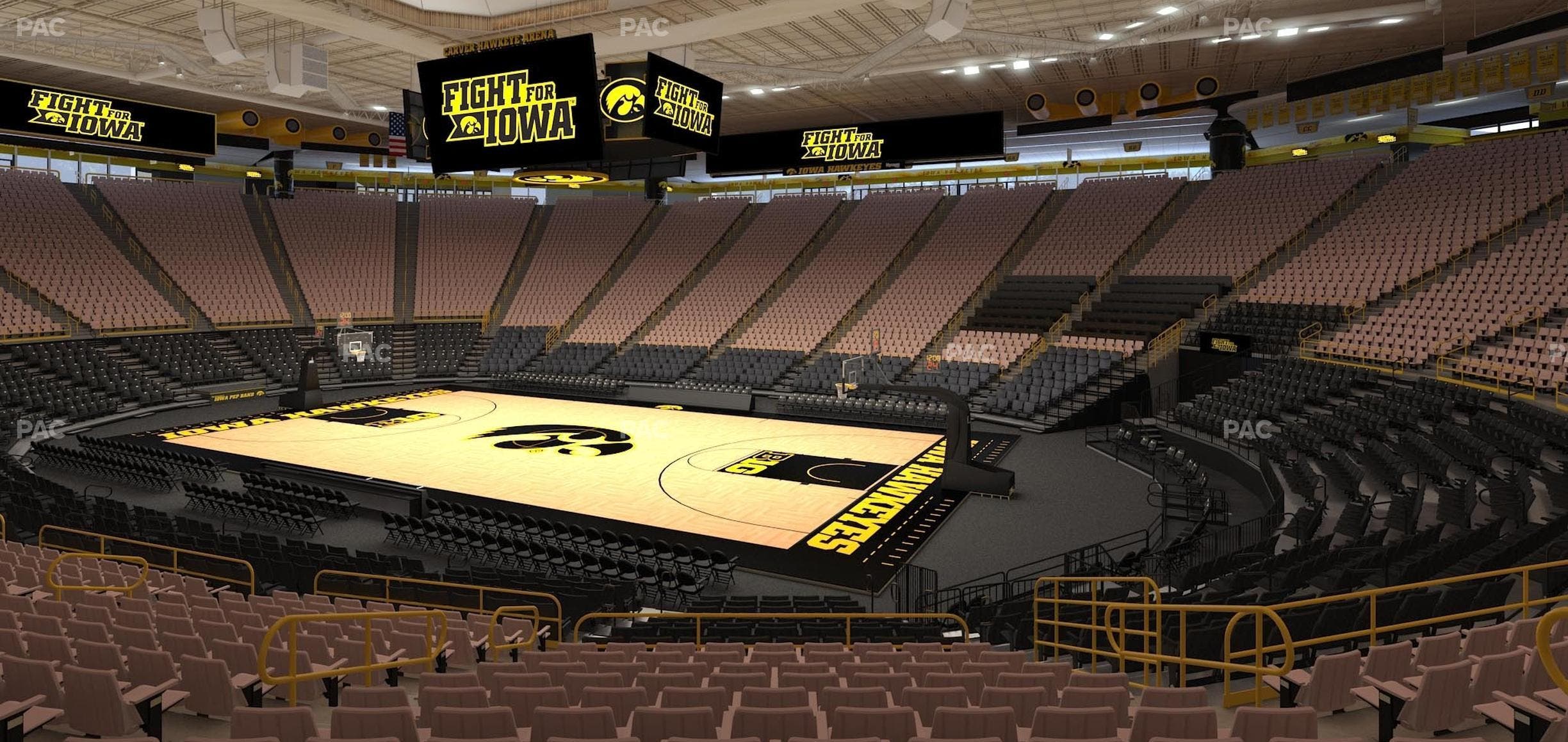 Carver-Hawkeye Arena - Section Kk Seat View