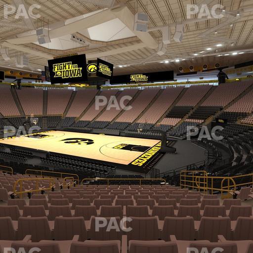 Carver-Hawkeye Arena - Section Kk Seat View