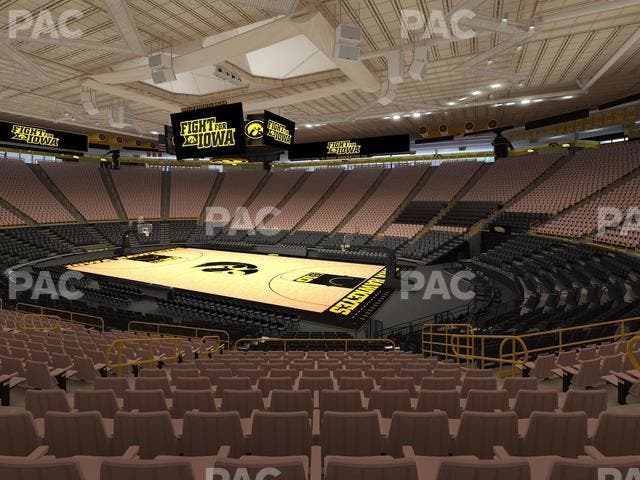 Carver-Hawkeye Arena - Section Kk Seat View