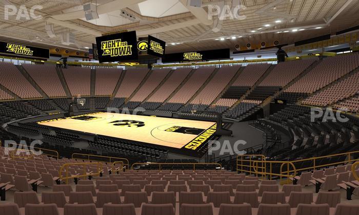 Carver-Hawkeye Arena - Section Kk Seat View