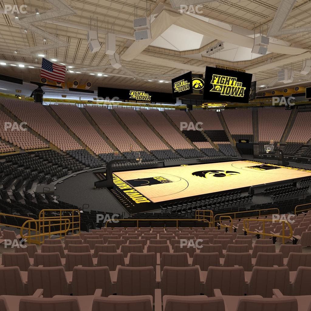 Carver-Hawkeye Arena - Section L Seat View