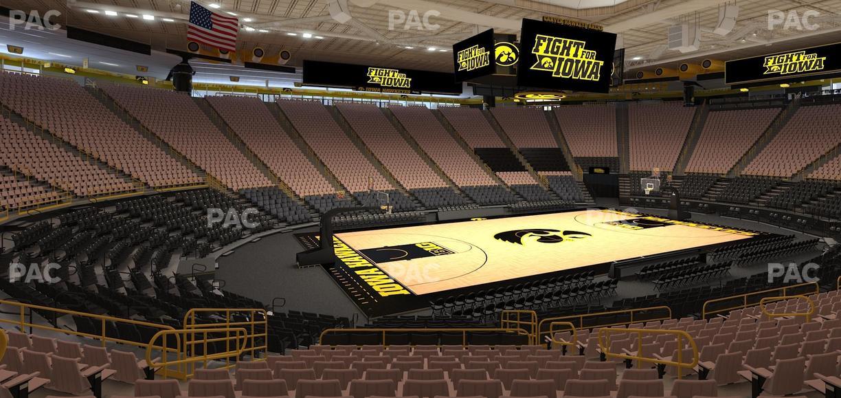 Carver-Hawkeye Arena - Section L Seat View