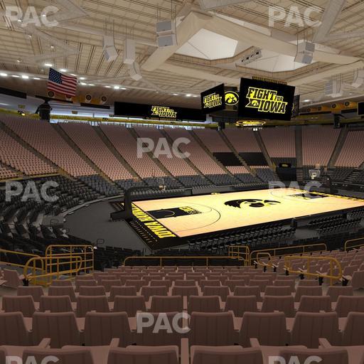 Carver-Hawkeye Arena - Section L Seat View