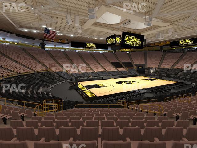 Carver-Hawkeye Arena - Section L Seat View Carver-Hawkeye Arena - Section L Seat View